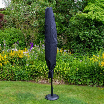 Solar LED Tilt Garden Parasol by Raven - 2.7M Green