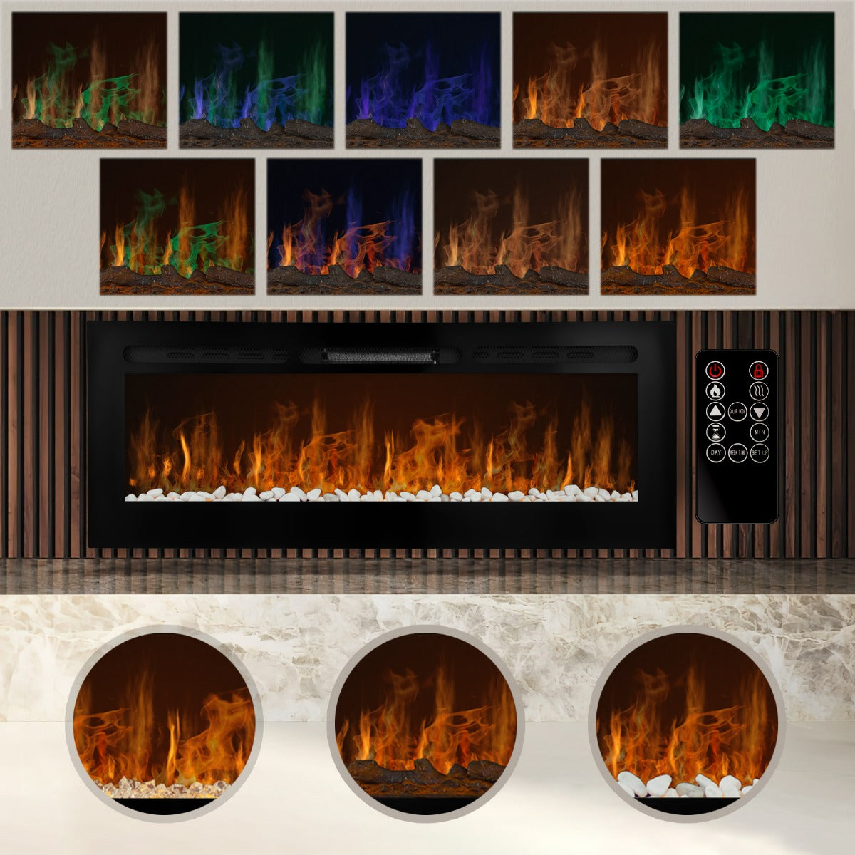Electric Inset Fireplace 50ΓÇ¥
