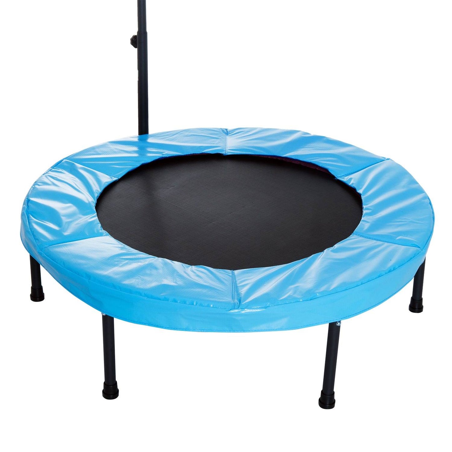 Trampoline Rebounder w/ Adjustable Handle for Children and Adults Blue