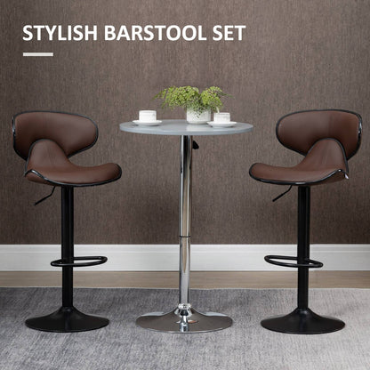 Adjustable Swivel Bar Stools Set of 2