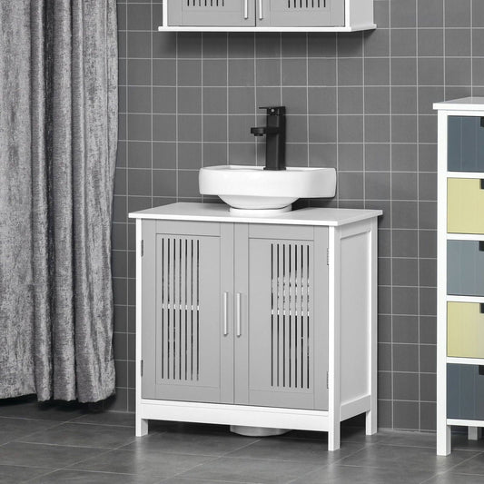kleankin Modern Under Sink Cabinet with 2 Doors
