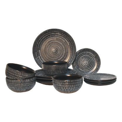 Artisan Furniture Kitchen Accessories - Marrisa Kitchen Set, Black & White