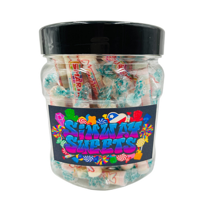 Simway Sweets Jar 555g - Smarties Tropical Rolls - Individually Wrapped American Sweets - Approximately 64 Pieces
