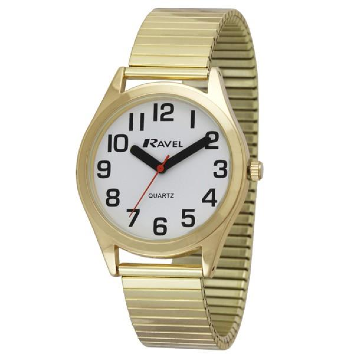 Ravel Mens Expander Bracelet Watch Gilt + Ravel Womens Expander Bracelet Gilt Watch Watch R0225.02.2+R0225.02.1