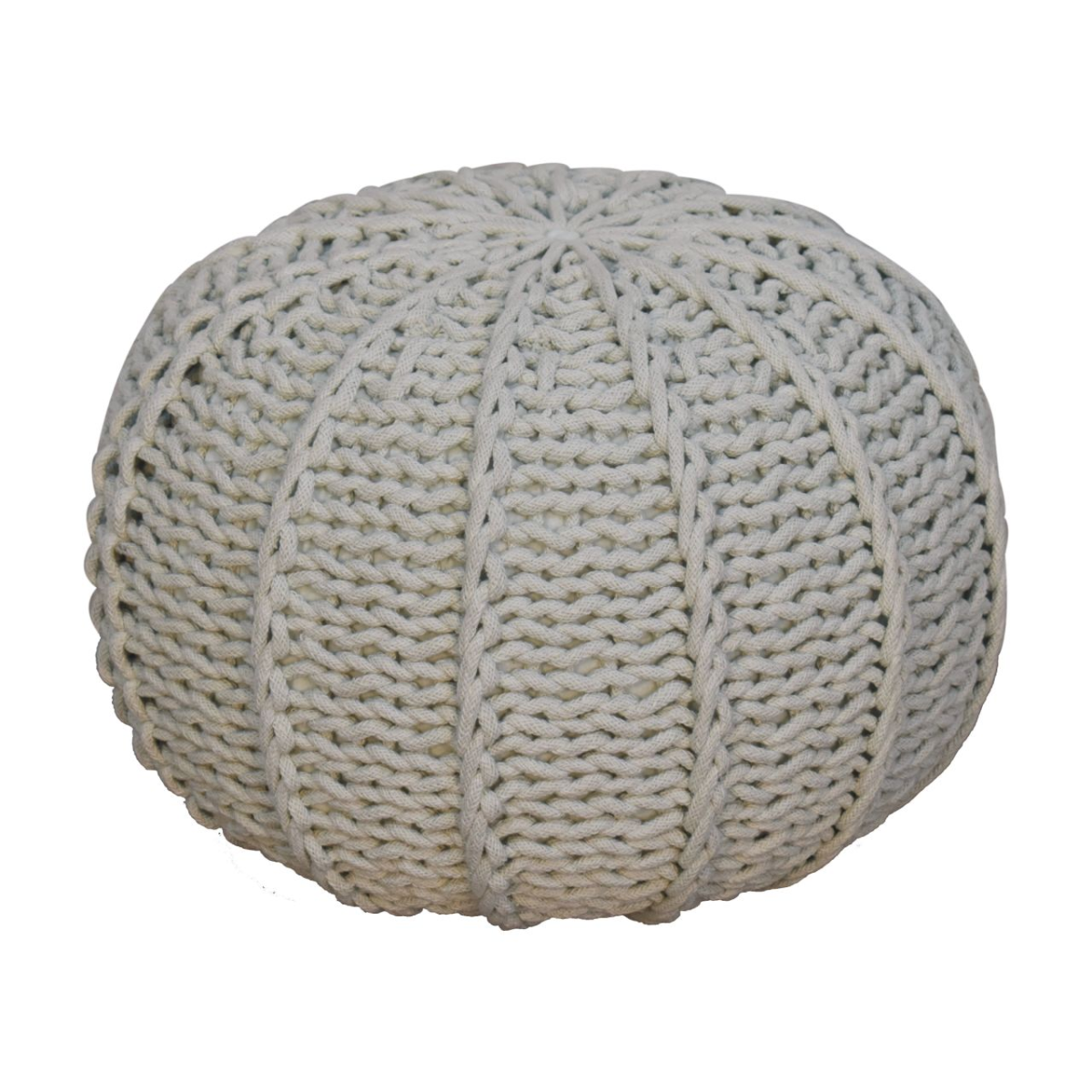 Artisan Furniture Grey Cable Pouffe