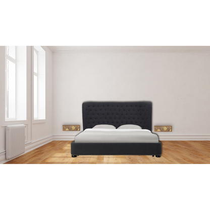 Artisan Furniture Solid Wood Wall Mounted Brass Inlay Bedside