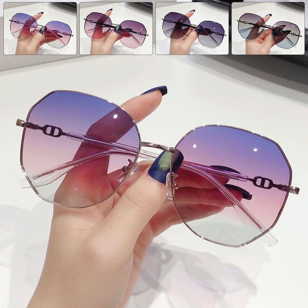 OVERSIZED LARGE LADIES WOMEN SUNGLASSES DESIGNER BIG FRAME RETRO VINTAGE GB