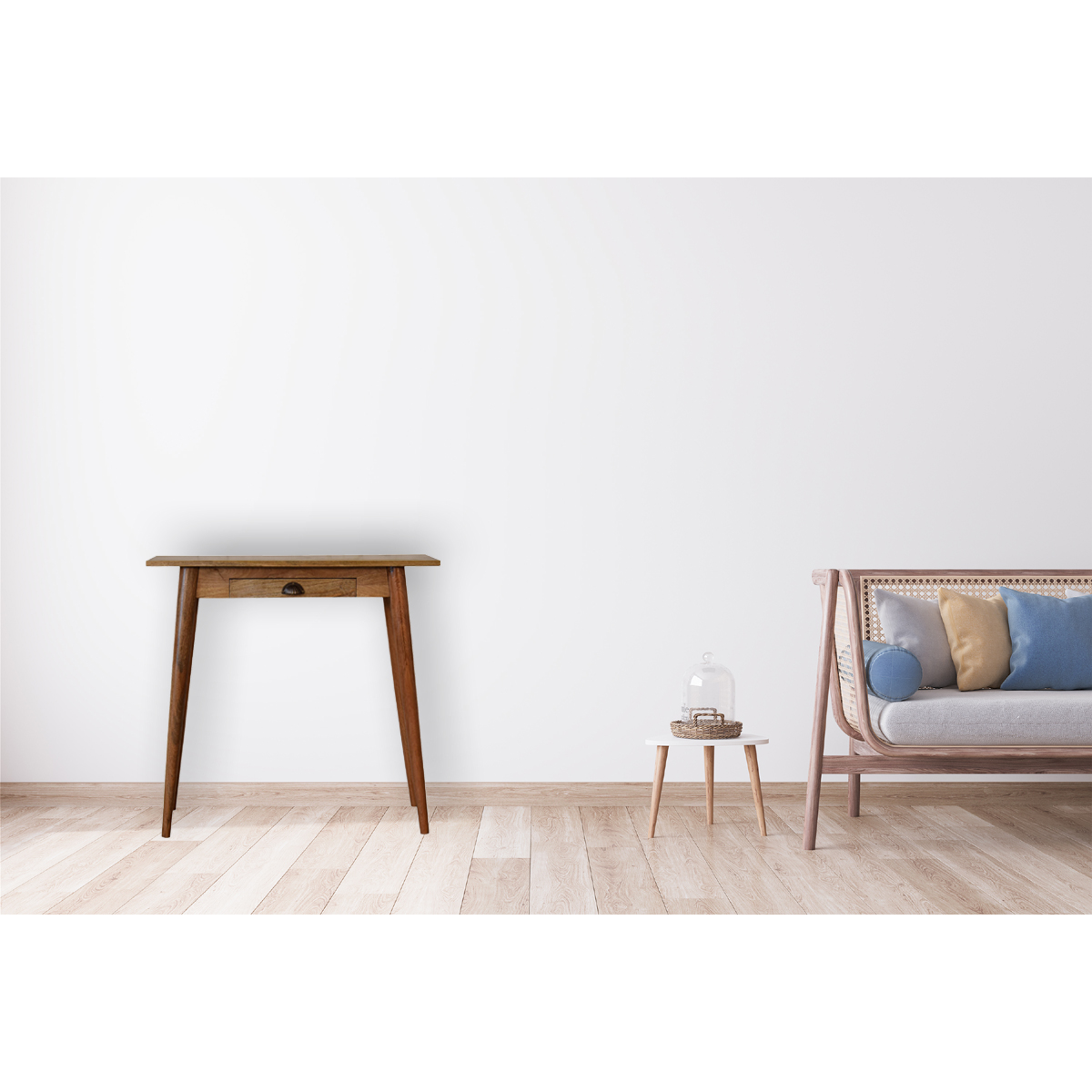 Artisan Furniture Solid Wood Mini Nordic Style Writing Desk