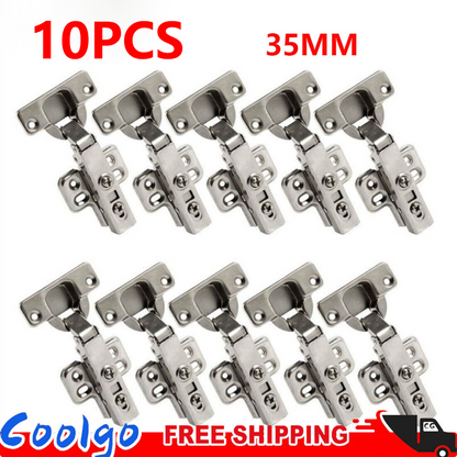 10PCS SOFT CLOSE 35mm KITCHEN CABINET CUPBOARD STANDARD DOOR HINGES NEW