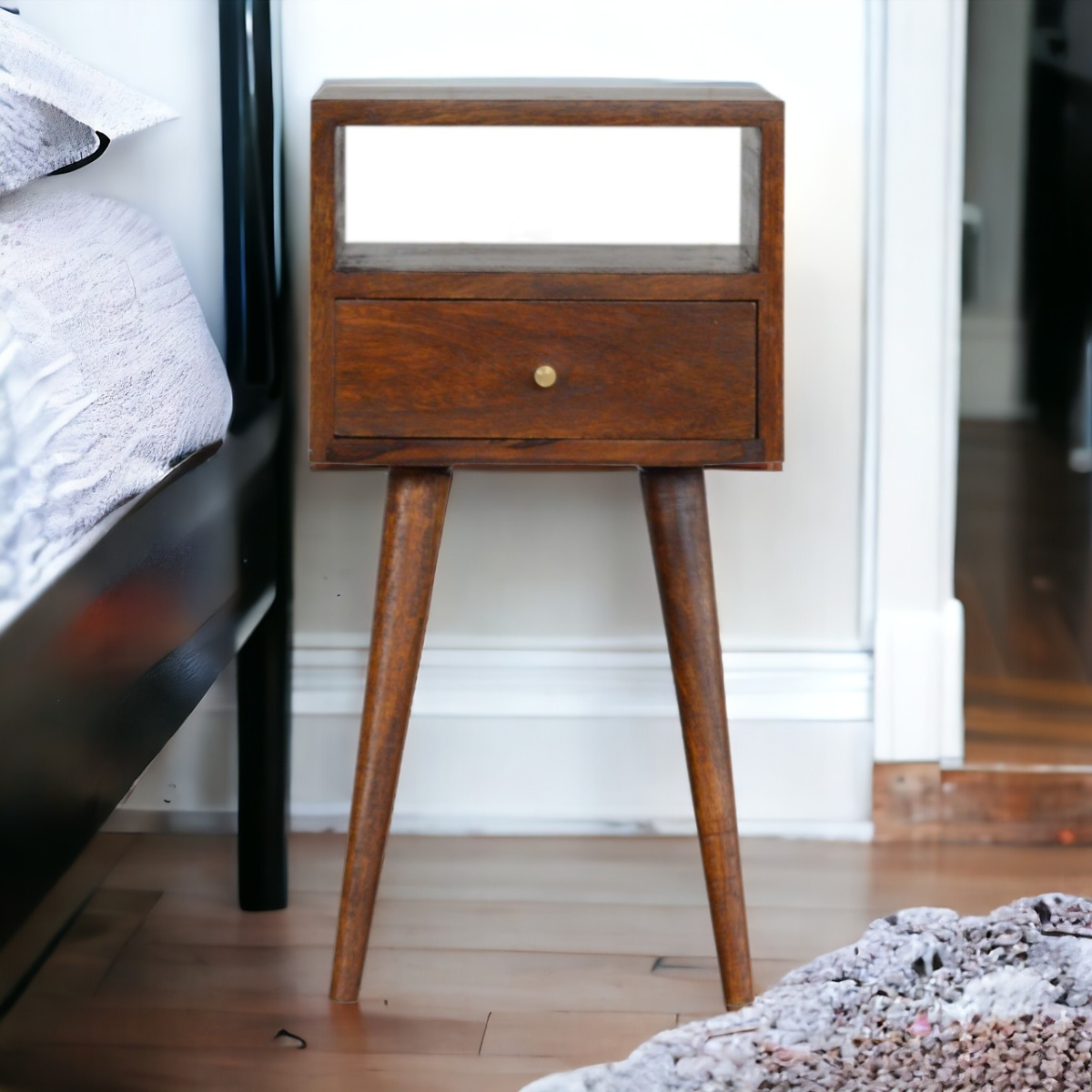 Artisan Furniture Solid Wood Mini Chestnut Bedside