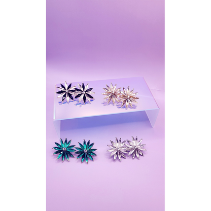 Dubai Crystal Stud Earrings