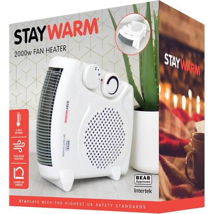 StayWarm 2000w Upright / Flatbed Fan Heater