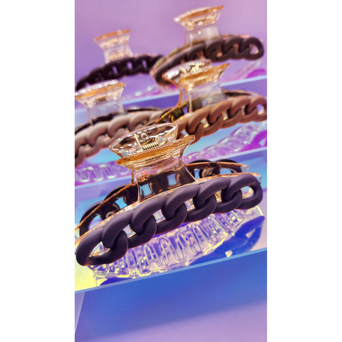 Luxe Link Chain Hair Clip Pack of 12