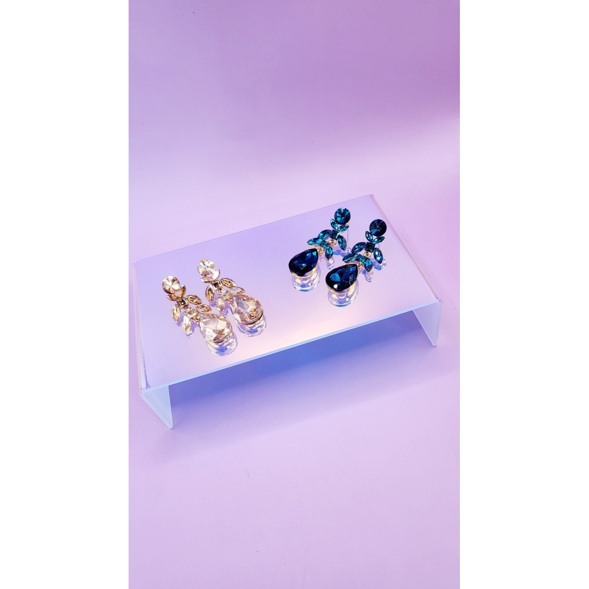 Trinity Crystal Drop and Dangle Earrings