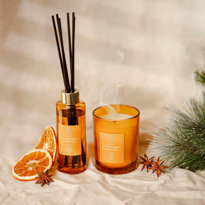 Diffuser and Candle Gift Set - Winter Spice & Orange