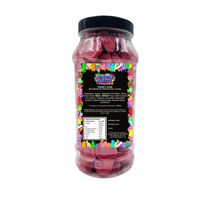 Pink Porky Pigs Chocolate Retro Sweets Gift Jar - 690g