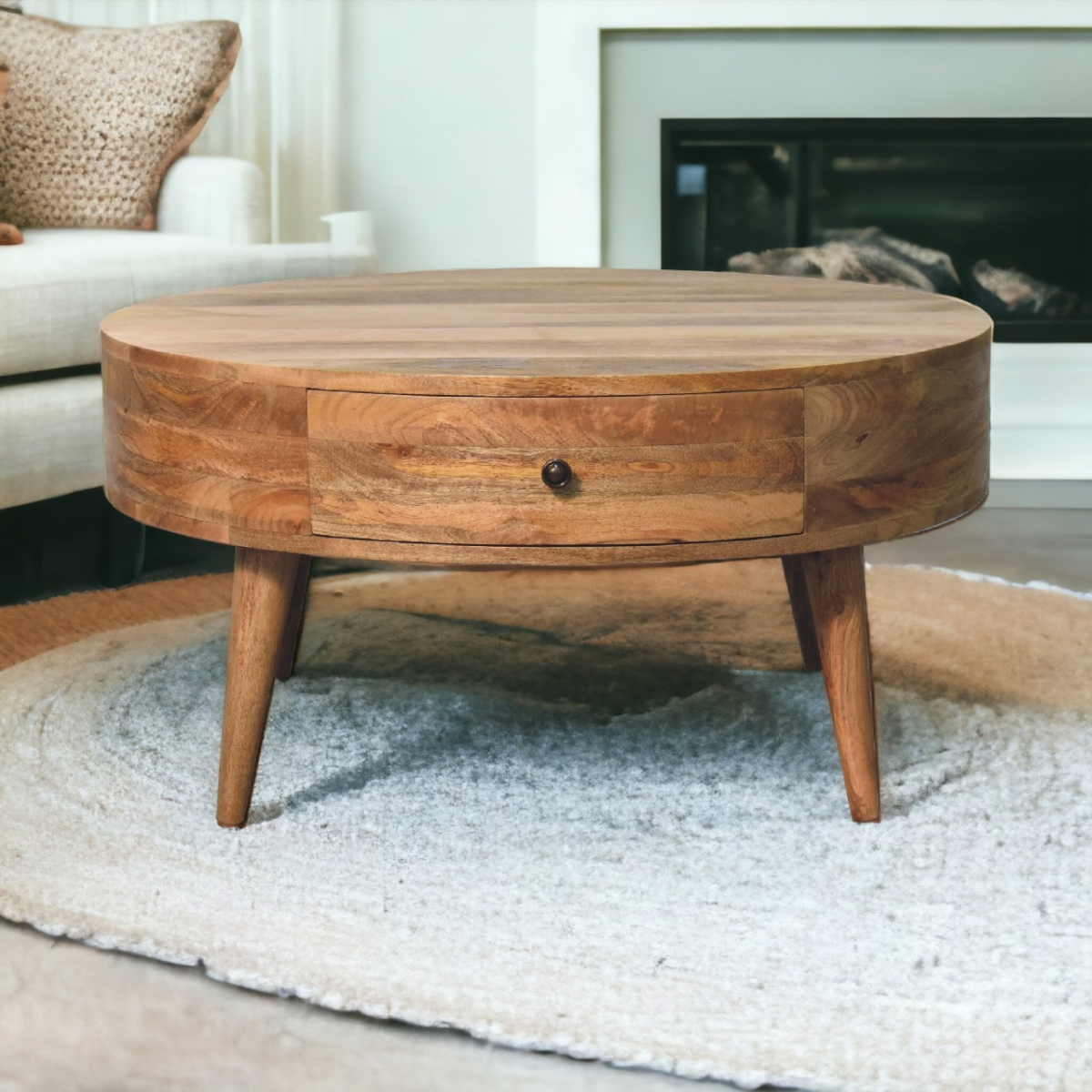 Artisan Furniture Solid Wood Odyssey Oak-ish Coffee Table