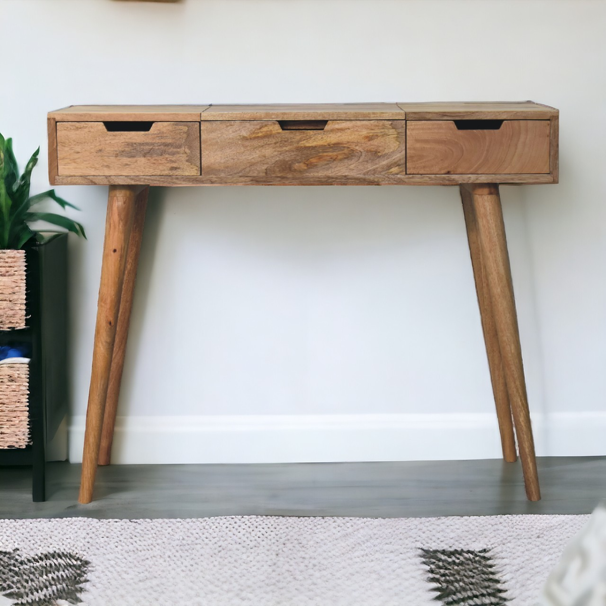 Artisan Furniture Solid Mango Wood Oak-ish Dressing Table