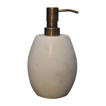 Artisan Furniture Bathroom Accessories - White Marble Soap Dispenser of 2