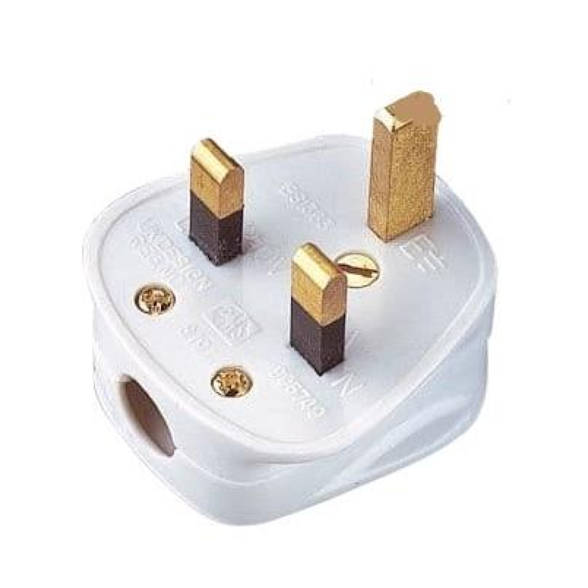 Eagle 13A Common Household 3 Pin13 AMP UK Fused Plug - White E301AC