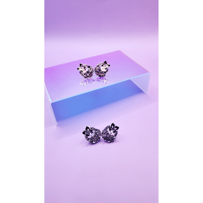 Butterfly Crystal Non Pierced Clip On Earrings