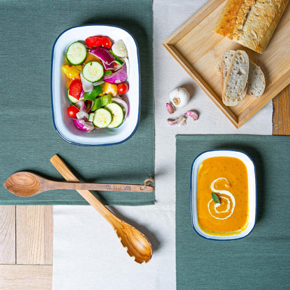 20cm White Enamel Pie Dish