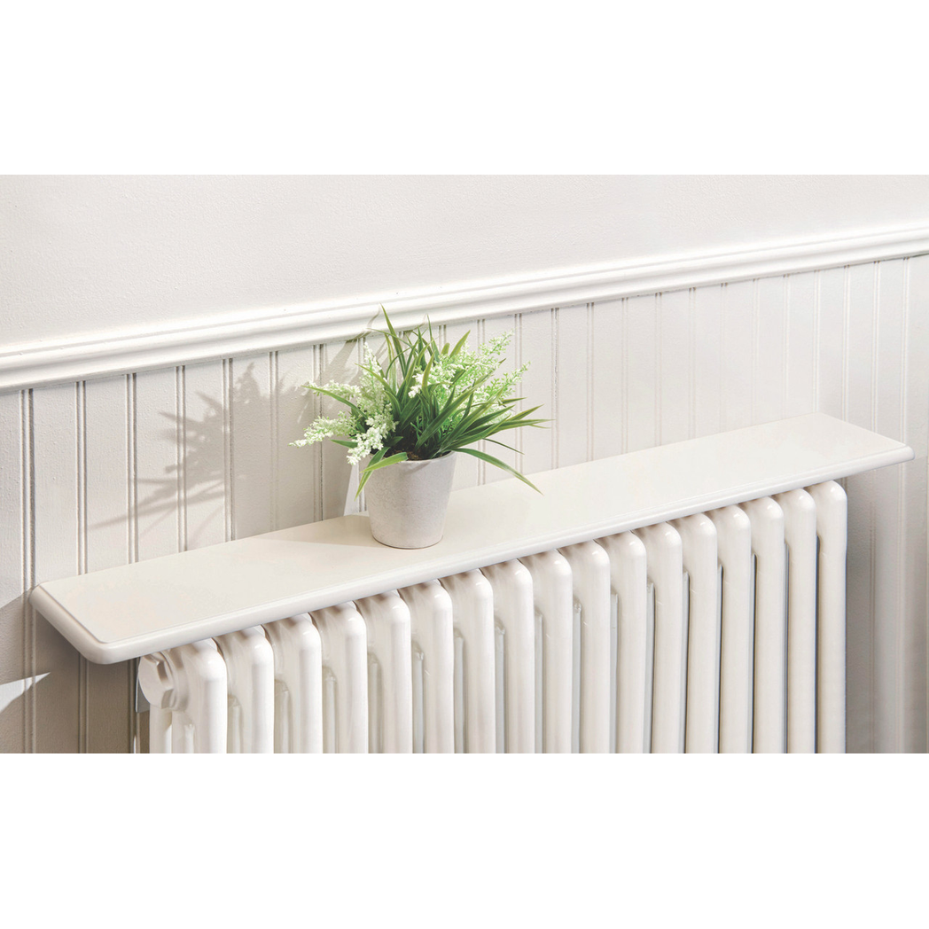 Greenhurst 1 shelf Easy Fit Radiator Shelf White 115.5CM, (4607)