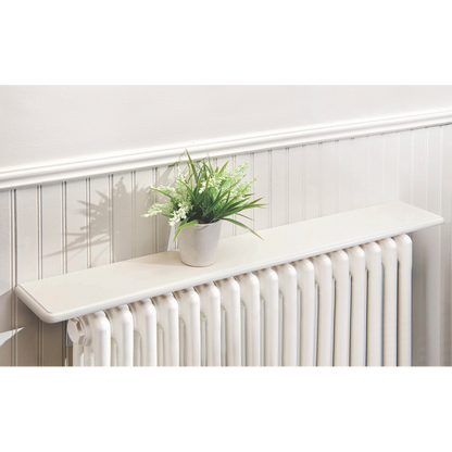 Greenhurst 1 shelf Easy Fit Radiator Shelf White 115.5CM, (4607)