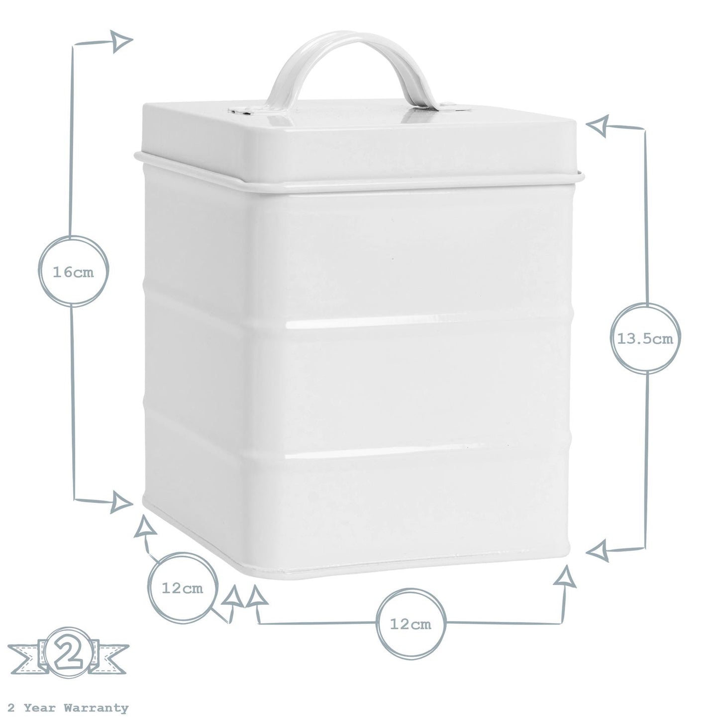 Vintage Metal Tea Canister