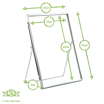 6" x 8" Standing Metal Photo Frame