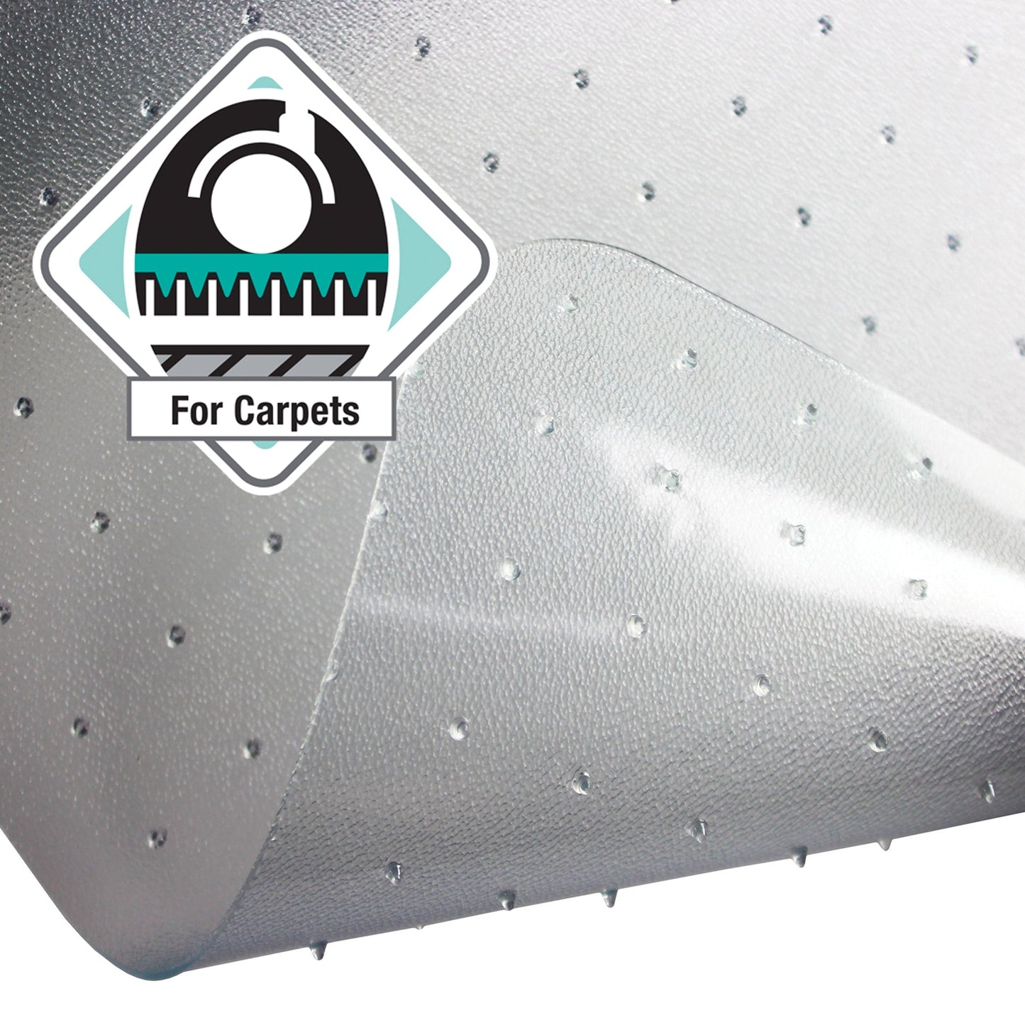 Advantagemat® Vinyl Lipped Chair Mat for Carpets up to 6mm - 90 x 120cm