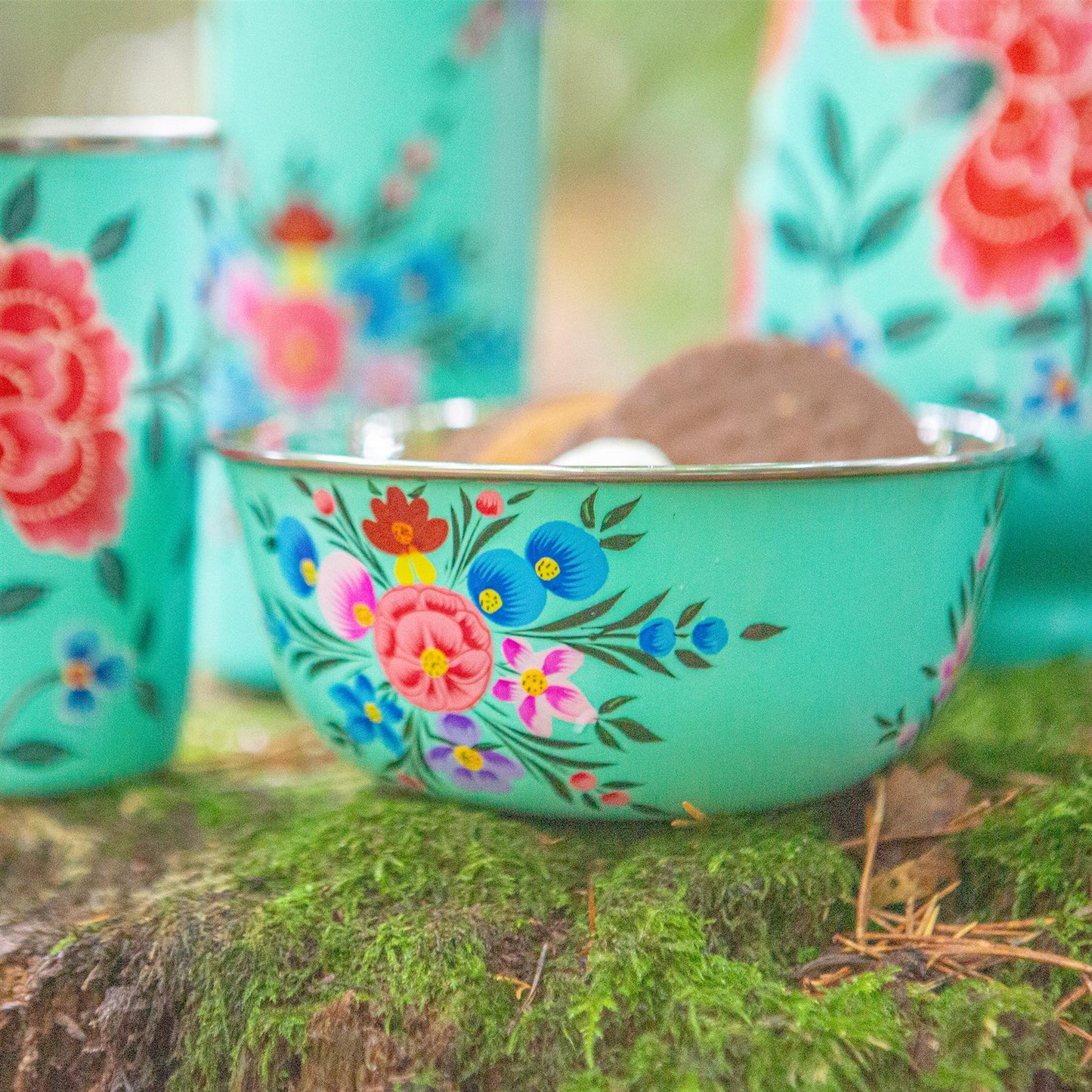 Pansy 14.5cm Hand-Painted Picnic Snack Bowl