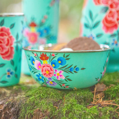 Pansy 14.5cm Hand-Painted Picnic Snack Bowl