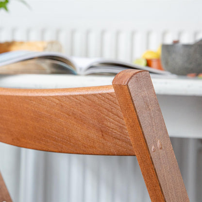 Brown Beech Wood Folding Chair