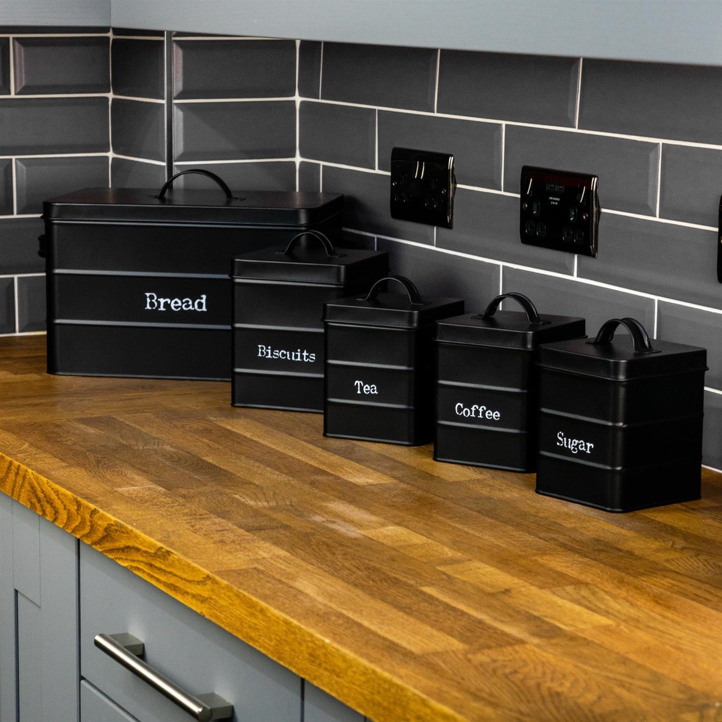 Vintage Metal Tea Canister