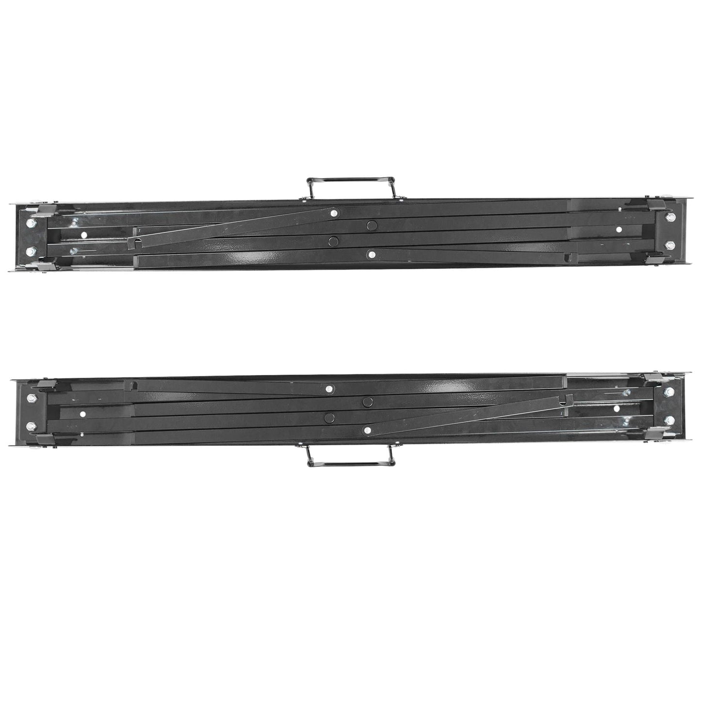 Black/Black Folding Iron Saw Horses - Pack of 2