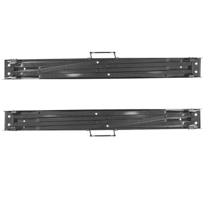 Black/Black Folding Iron Saw Horses - Pack of 2