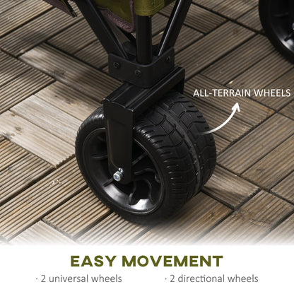 Folding Garden Trolley on Wheels