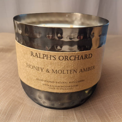 2-Wick Dimpled Black Candles