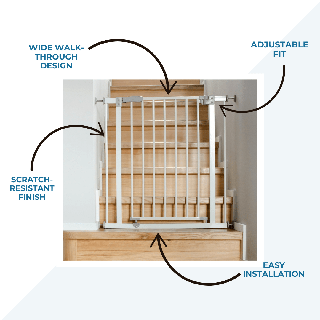 FYLO Baby Safety Stair Gate Pressure Fit Extra Wide