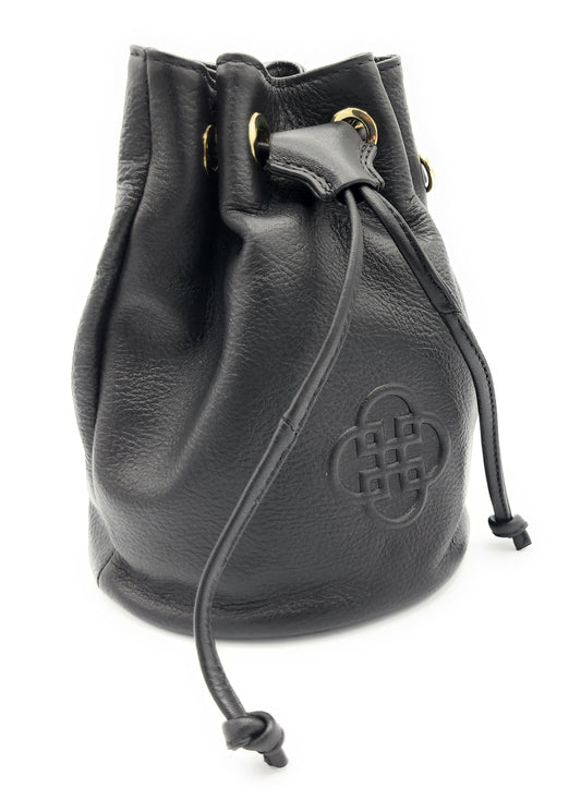 SADDLER PIXIE Real Leather Designer Drawstring crossbody bag