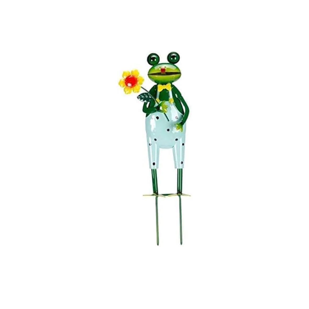 Novelty Metal Frog Stake Garden Ornament