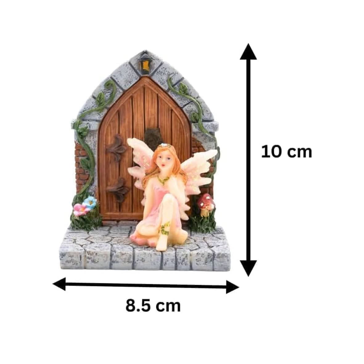Enchanted Pink Fairy Door Garden Ornament