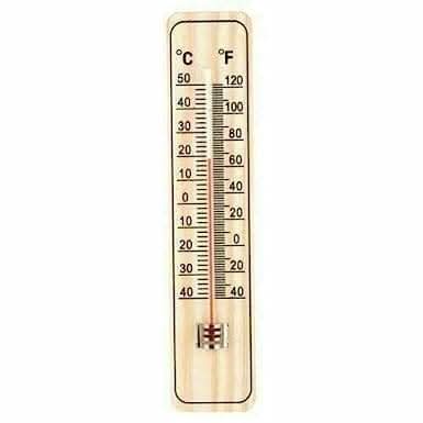 Traditional Wooden Wall Garden Thermometer