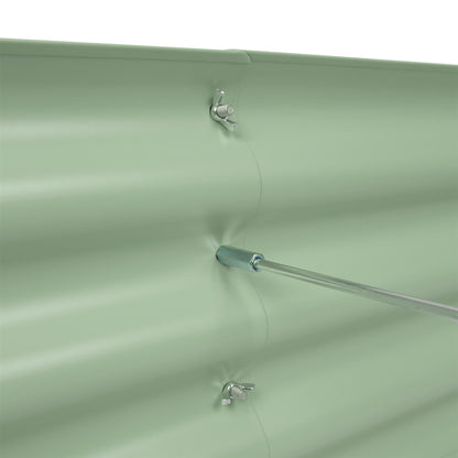 180cm x 90cm Rounded Galvanised Steel Raised Garden Bed