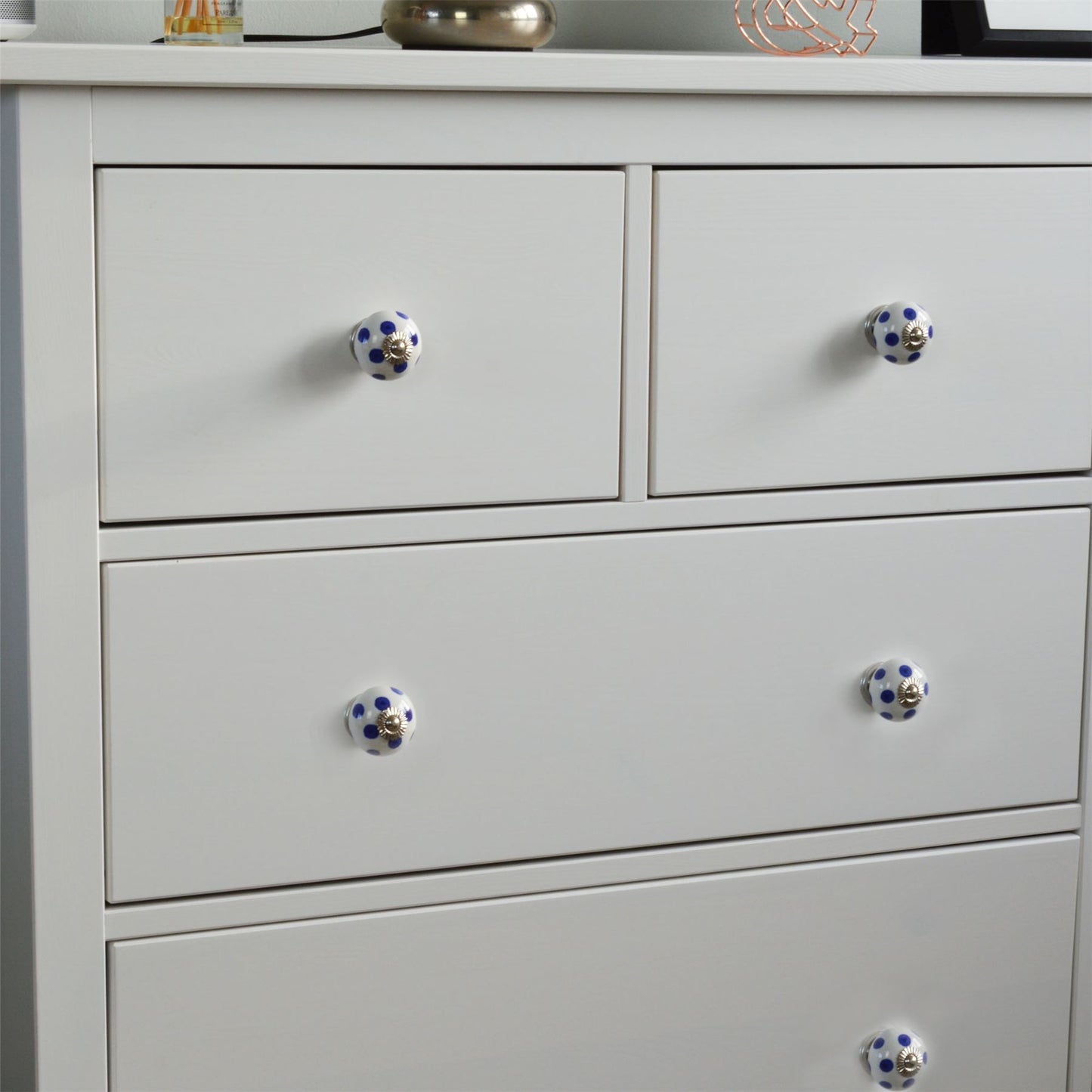 Round Spot Ceramic Cabinet Knob