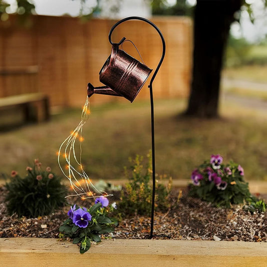Cascading Solar Lights Watering Can