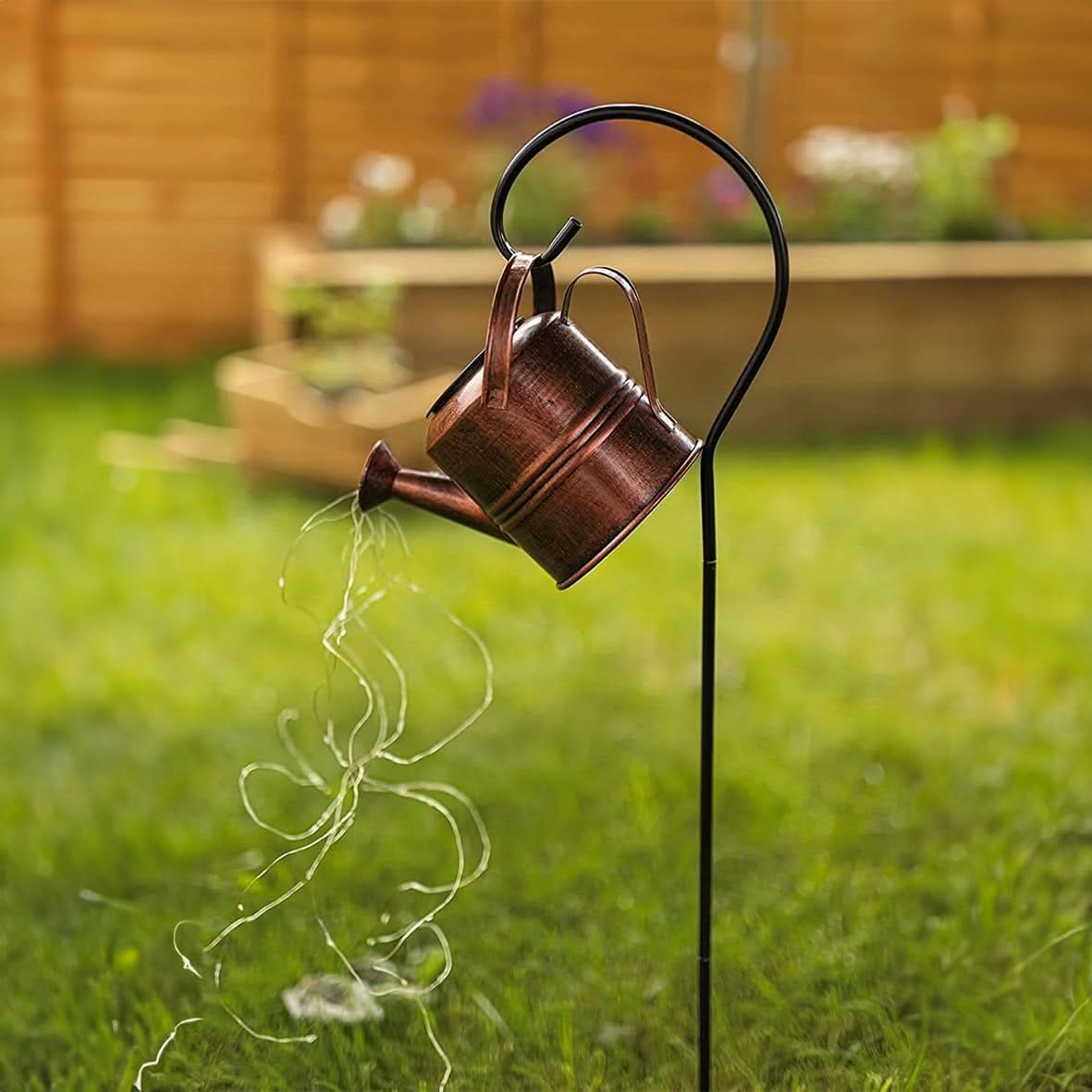 Cascading Solar Lights Watering Can