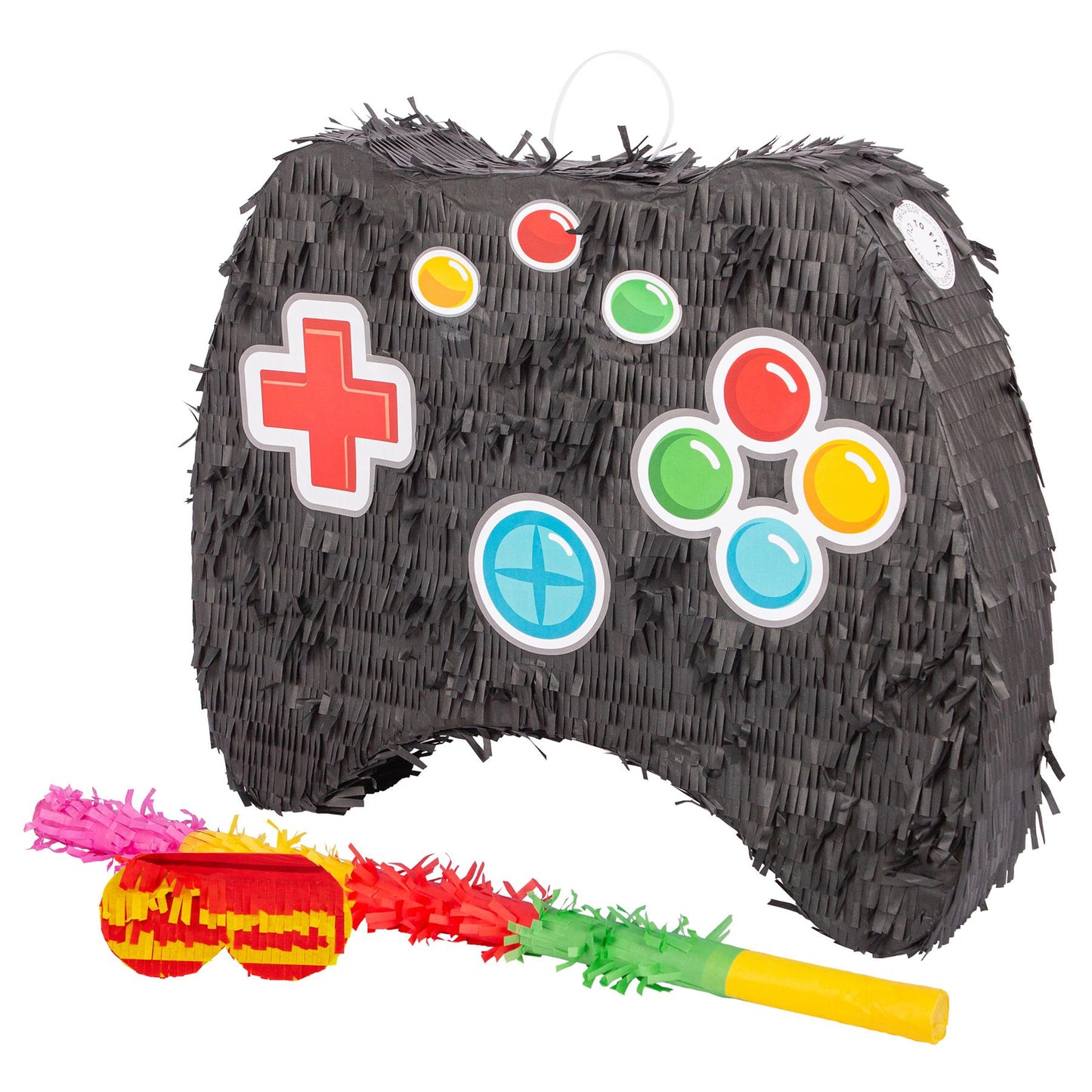 3pc Game Controller Large Pinata Set with Stick & Blindfold