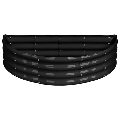 120cm x 60cm Semicircular Galvanised Steel Raised Garden Bed